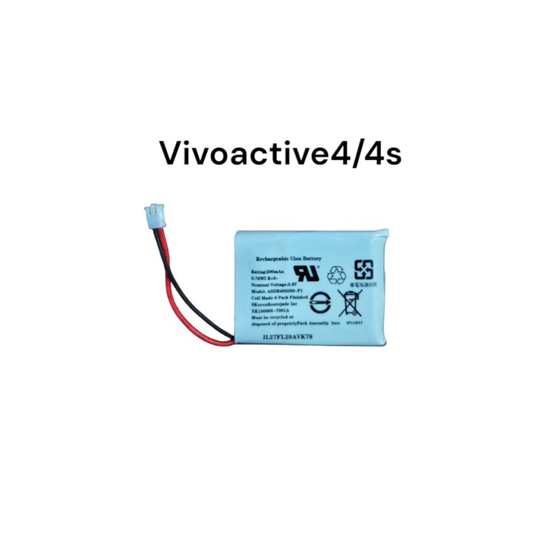Suitable for Garmin Vivoactive 4/4S  แบตเตอรี่นาฬิกา Sport Watch Battery smartwatch vivoactive4 ราคา ถูกที่สุด ดีลบีเคเค