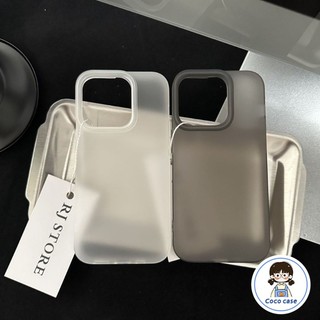 เคสใสด้านป้องกันรอยนิ้วมือสำหรับ อ่อน โปร่งใส ฝ้า สีดำและสีขาว เข้ากันได้กับ iPhone17 16 12 13 14 15  Pro max XR XS 7/8P