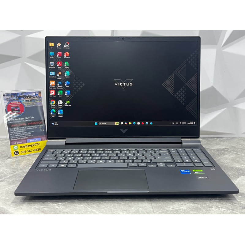 HP Victus Gaming 16-r0133TX มือสองประกันศูนย์ 18-04-2026 Core i5-13500HX RTX 4050 6GB
