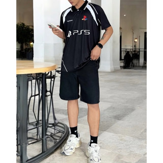 (PZ)เสื้อคอปก เสื้อพิมพ์ลาย สตรีทแฟชั่น