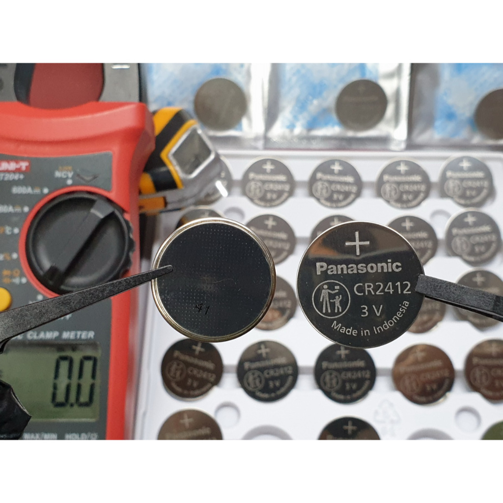 ถ่าน แบตกระดุม  Panasonic CR2412 แท้ แบบไม่มีแพ็คเกจ (แพ็ค1ก้อนใส่ซองกันไฟฟ้าสถิตย์อย่างดี) - รูปที่ 3