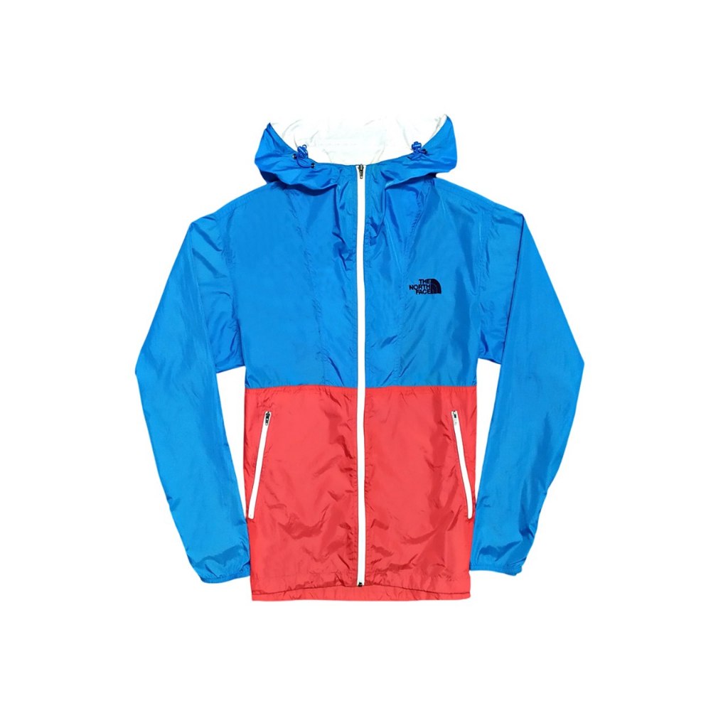 แจ็คเก็ต The North Face Windbreaker UltraLight สีฟ้า-แดง (40-42"/26.5") *ของแท้