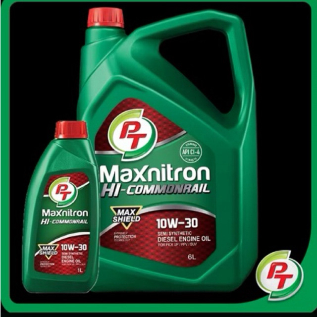 น้ำมันกึ่งสังเคราะห์ พีที( แถม1ลิตรฟรี)PT Maxnitron Hi-Commonrail