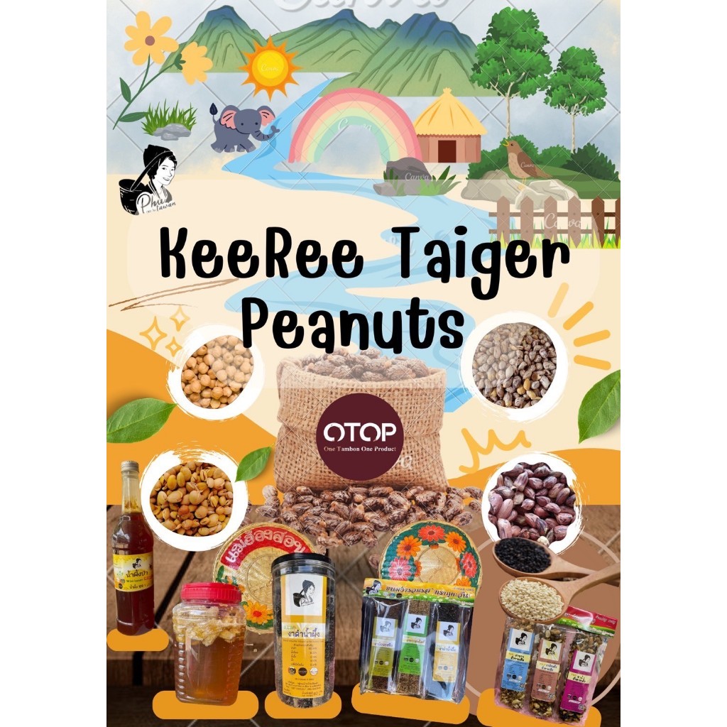 ขนมถั่วตัดน้ำอ้อยรวมรส ถั่วตัด(ถั่วลายเสือ) สินค้าโอทอปจังหวัดแม่ฮ่องสอน - รูปที่ 2