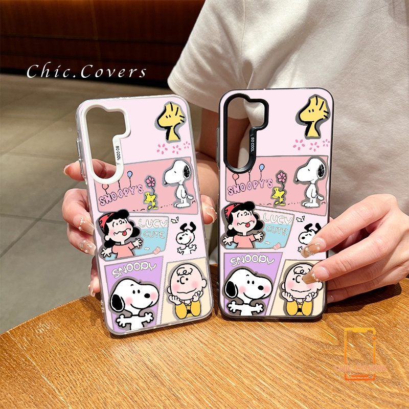 Snoopy น่ารักจัง คู่ดูเดิล สําหรับsamsung A54 A55 A23 A05s A02s A03 A25 A12 A03 A05 A06 A14 A34 A30s A53 A15 A53 A15 A25