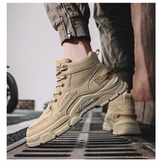 💕ส่งถุงเท้า💕รองเท้าบูทมาร์ตินลําลอง ข้อกลาง แฟชั่นฤดูใบไม้ร่…