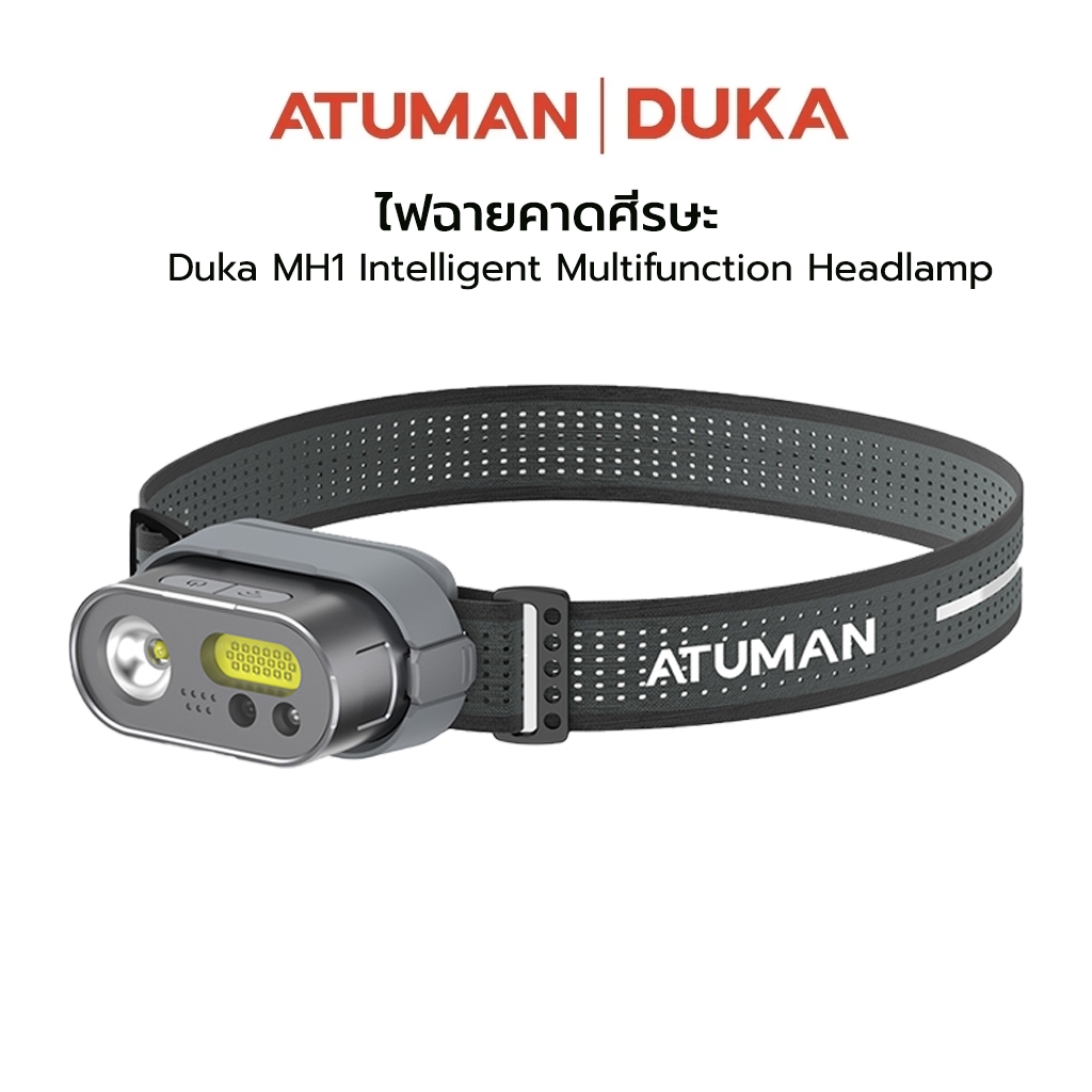 Duka Atuman MH1 Intelligent Multifunction Headlamp ไฟฉายคาดศีรษะมัลติฟังก์ชันLED ชาร์จUSB กันน้ํา