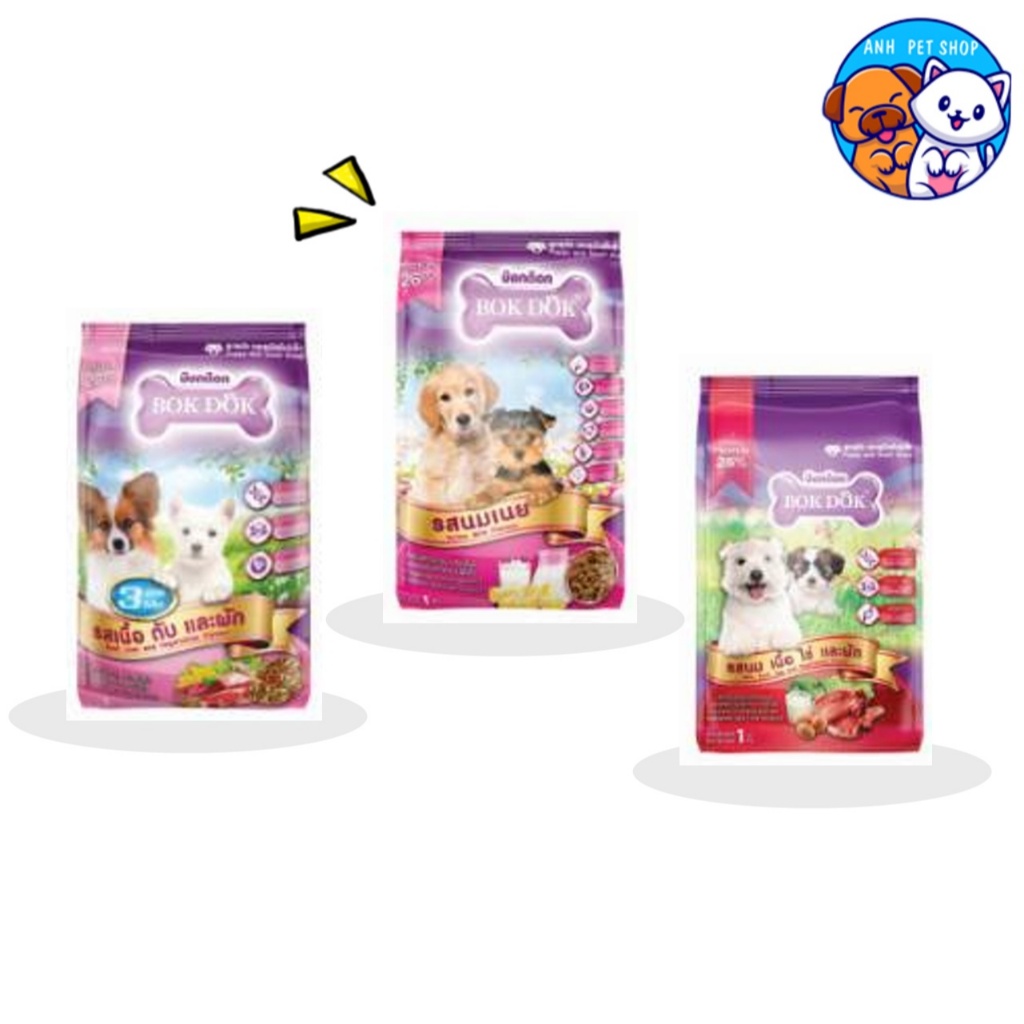 อาหารเม็ดสุนัขพันธุ์เล็ก ลูกสุนัข BOKDOK  🐶💪 1 kg