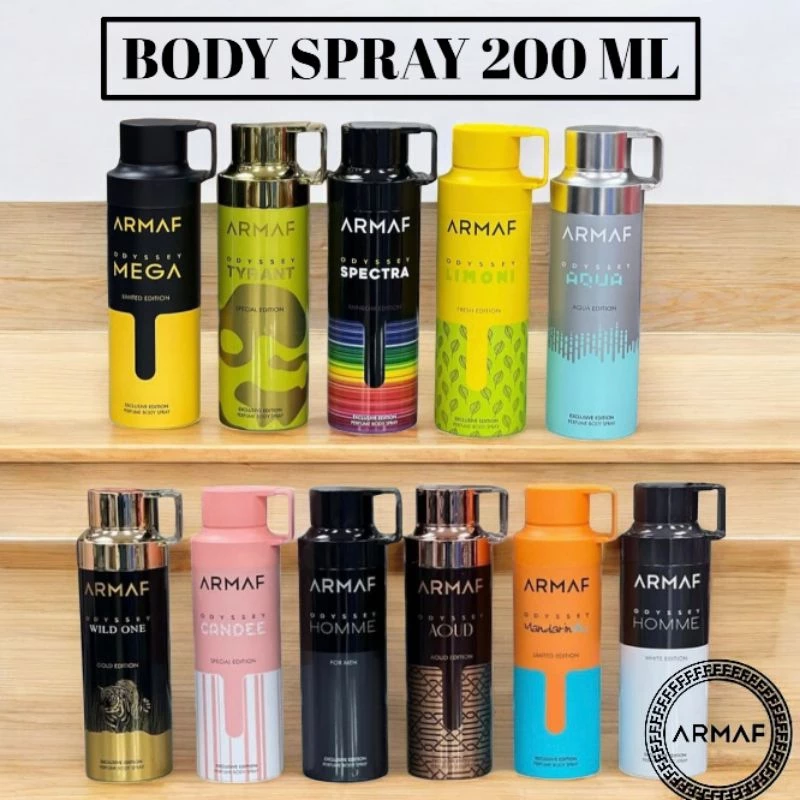 Armaf Odyssey Body spray 200 ml ของแท้💯 สเปรย์ระงับกลิ่นกาย