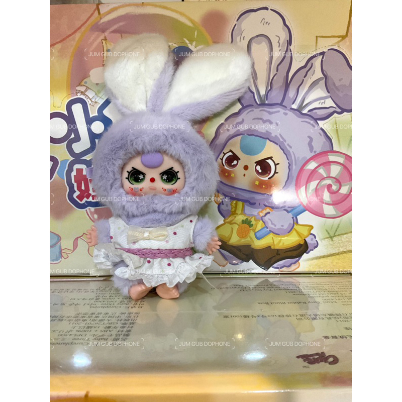 พร้อมส่งในไทย | 🆕 Baby three macaron mini จุ่มเดี่ยว : กระต่ายตัวมินิแสนน่ารัก🐰🫧
