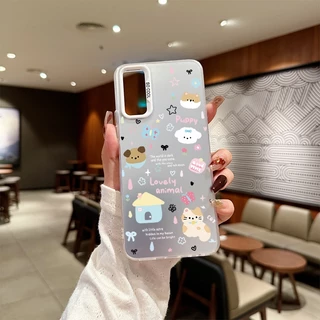เคส Realme C25Y C25S C12 C30 C35 C55 C67 5i 5S 6i C3 C53 C51 C51S Note50 Note60 Narzo20 การ์ตูน น่ารักจัง หมา เคส