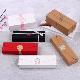 กล่องของขวัญ กล่องทรงยาว กล่องของขวัย กระดาษคราฟท์ ใส่ของขวั…
