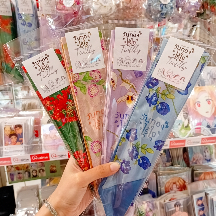 วันทองไร้ใจ Twilly ผ้าผูกผม ผ้าผูกกระเป๋า ลายดอกไม้สวยงาม แกลม ๆ ประดับตกแต่งเลิศ ๆ [Mululee]