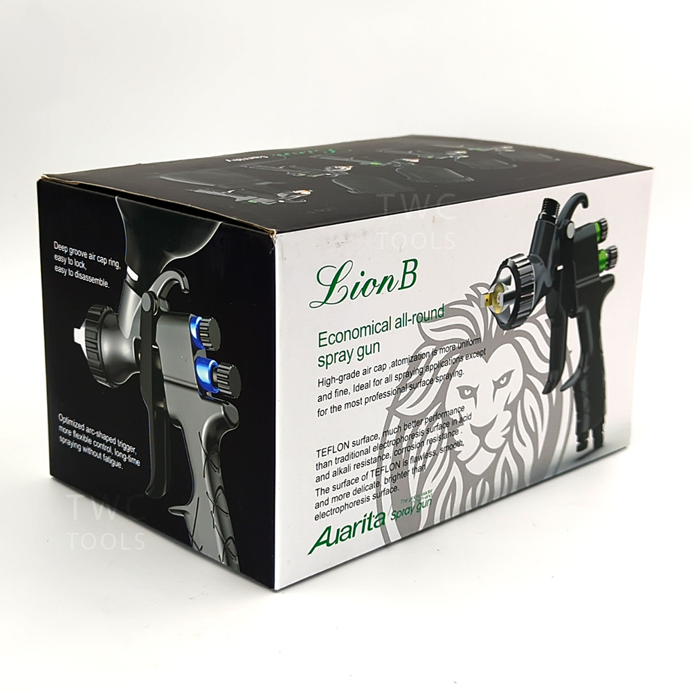 Auarita กาพ่นสี Lion B หัวเล็ก 1.3 1.5 2.0 มม. 600 ซีซี HVLP กาบน กาหงาย ขนาดเล็ก spray gun ออริต้า ราคา ถูกที่สุด ดีลบีเคเค แกลเลอรีภาพที่ 5