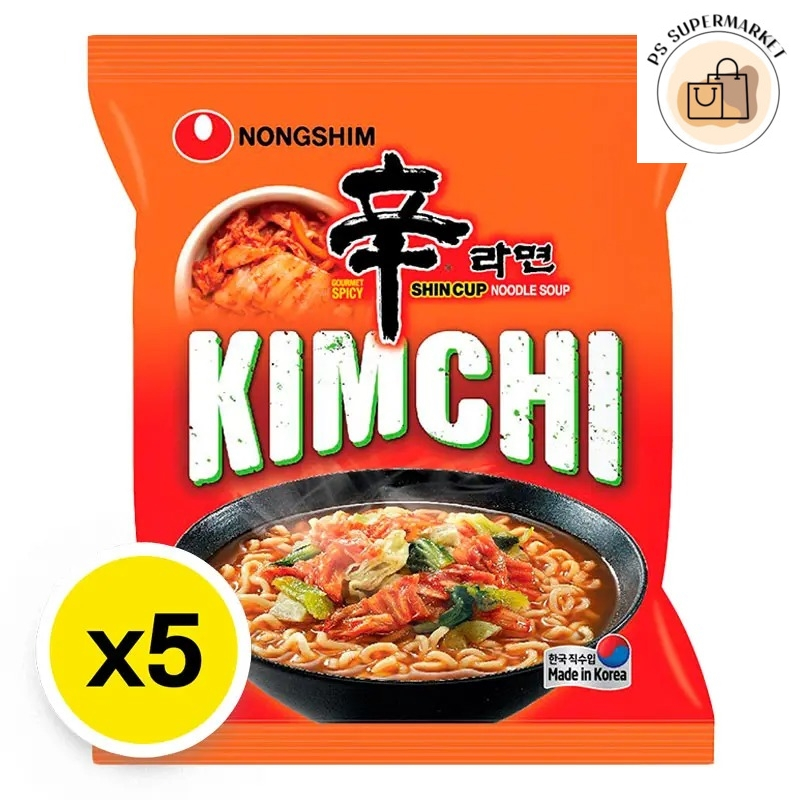 nongshim kimchi นงชิม ชินรามยอน บะหมี่กึ่งสำเร็จรูป รสกิมจิสไปซี่ กิมจิสไปซี่ กิมจิ สไปซี่ 120 กรัม 