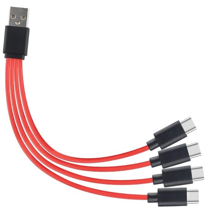 4 in 1 แปลง Type-C USB Splitter Cable 4 พอร์ต Fast-Charging Adapter