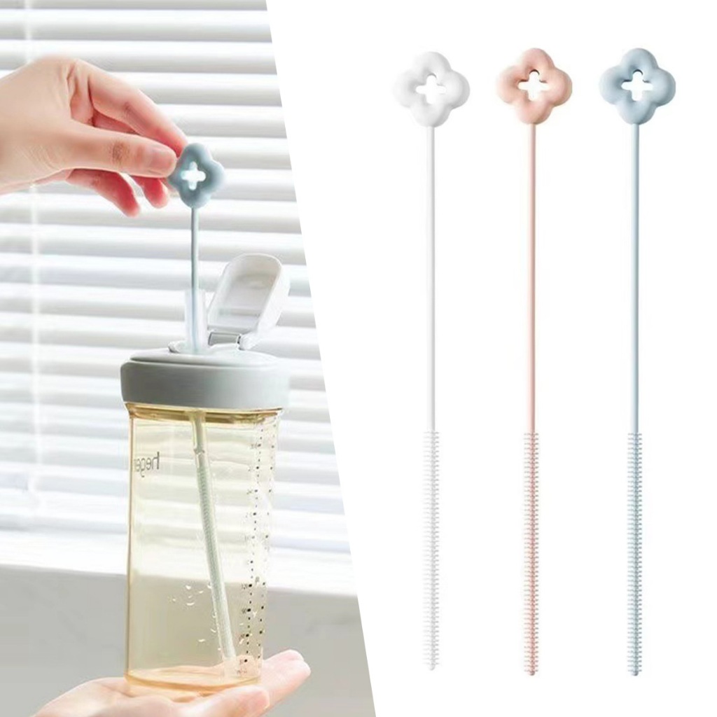 ร้านอยู่ที่ไทย 10ชิ้น แปรงล้างหลอดดูดน้ำ แบบยาว22CM ล้างแก้วน้ำ ขวดนม กระติกน้ำเด็ก - รูปที่ 2