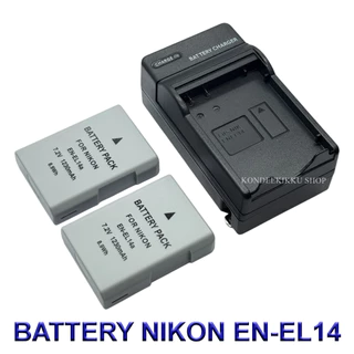 EN-EL14 \ EN-EL14a Battery and Charger For Nikon D3100,D3200,D3300,D3400,D3500,D5100,D5200,D5300,D5500,D5600,P7700,P7800