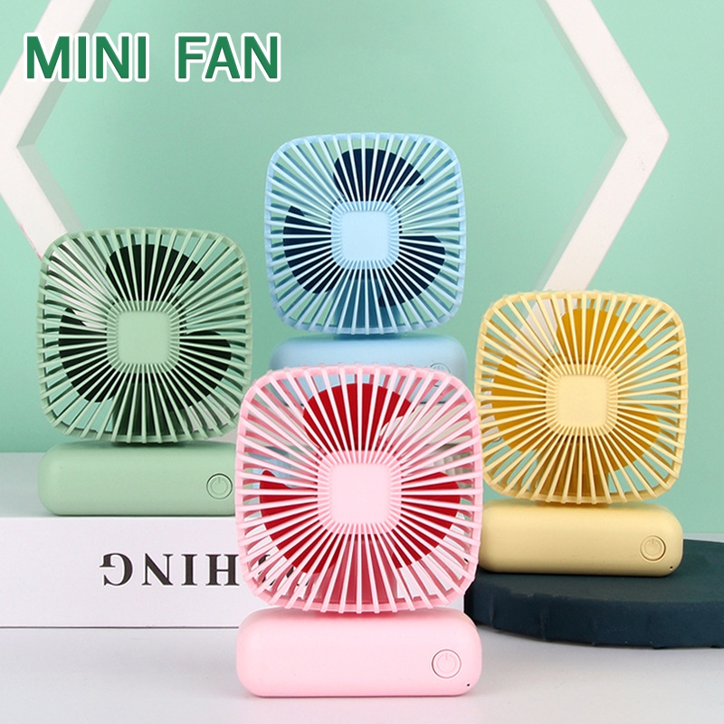 พัดลมินิ mini fan แถม usb พัดลมชาจเก็บไฟ พับได้ พกพาสะดวก ตั้งโต๊ะ ยืดหดได้ ไฟฟ้า