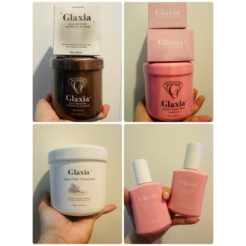แพ็กเกจใหม่แท้100% Glaxia สครับกลาเซียร์ สครับโคลนทองคำ สครับนมแพะ ครีมโคลนกลาเซียร์ เจลหน้ากลาเซียร