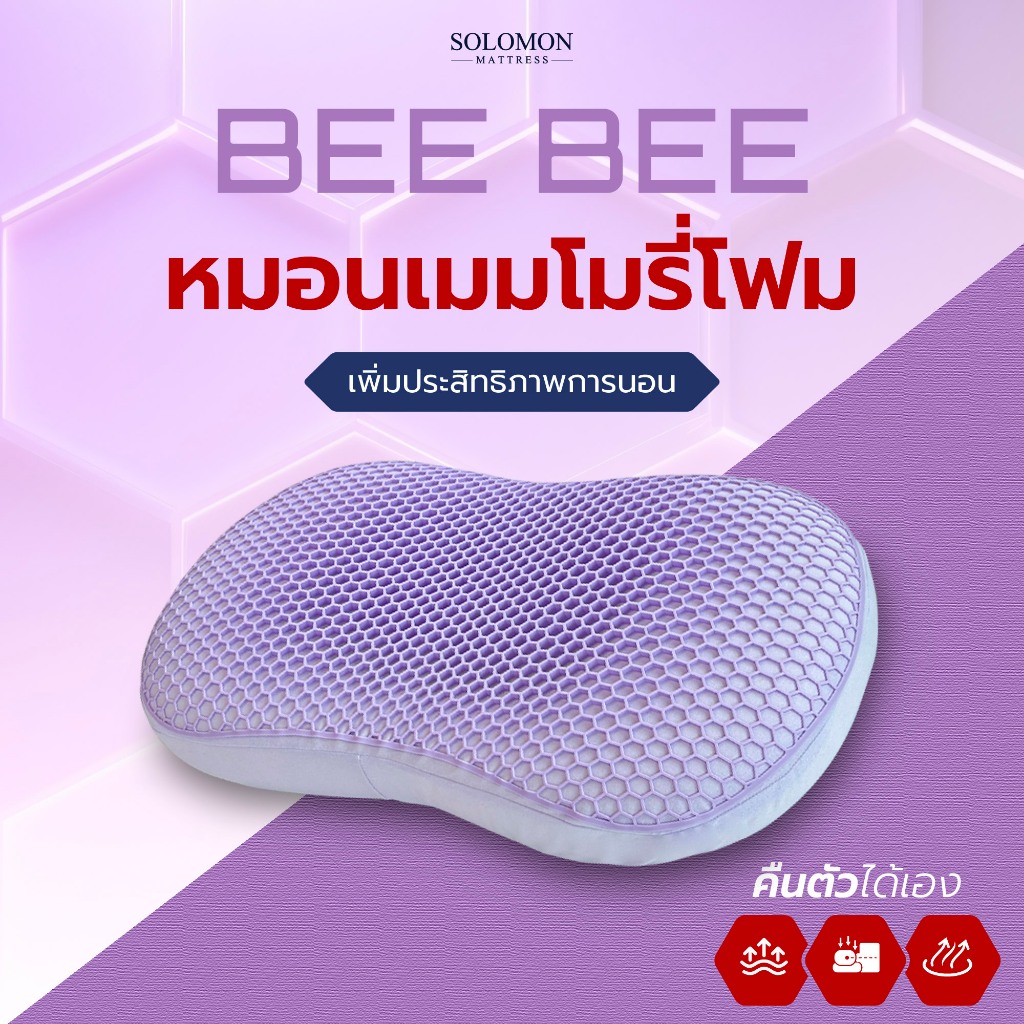 SOLOMON หมอนเมมโมรี่โฟม รุ่น BeeBee