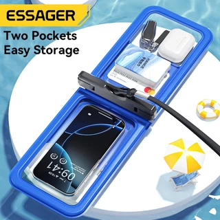 Essager IPX8 กระเป๋ากันน้ำโทรศัพท์มือถือ กระเป๋ากันน้ำโทรศัพท์มือถือจอทัชสกรีน