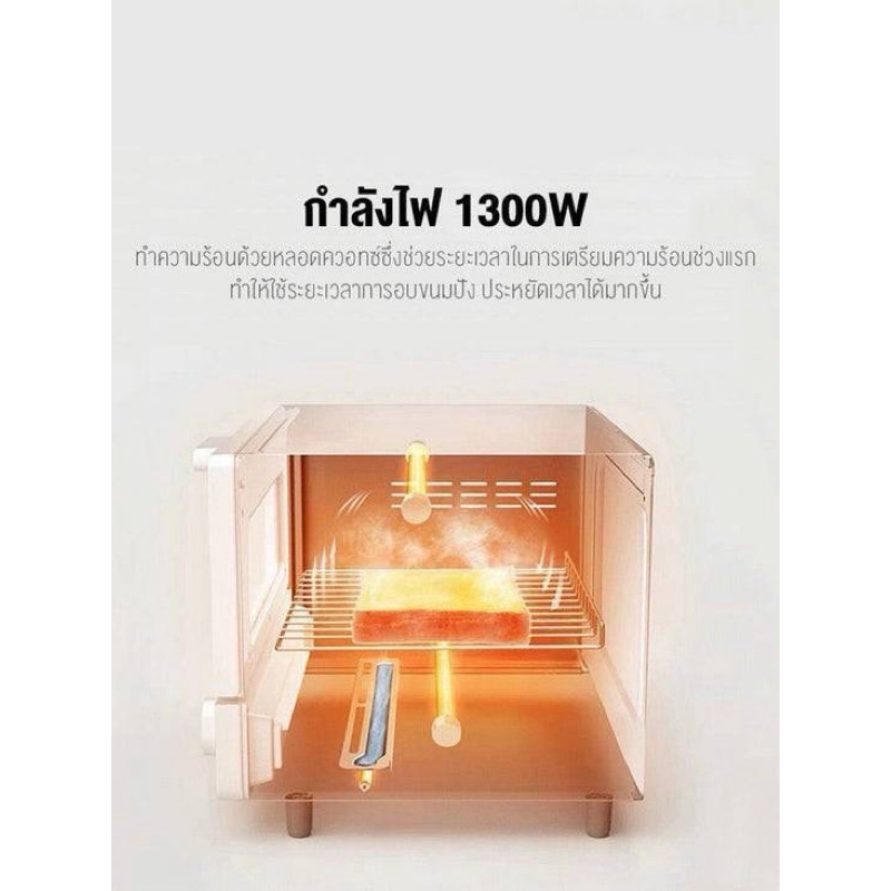 พร้อมส่งในไทย : เตาอบไอน้ำอัจฉริยะ Xiaomi Smart Steam Oven 12L/1300W เตาอบไอน้ำไฟฟ้า เครื่องอบขนมปังไอน้ำ เตาอบไฟฟ้า - รูปที่ 2