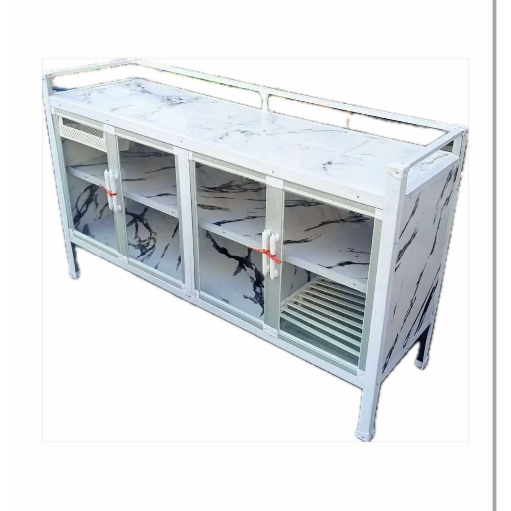 ตู้วางเตาแก๊ส เคาท์เตอร์ครัว ปูกระเบื้อง ขนาด 150 ซม. ราคาย่อมเยาว์ (E-150)