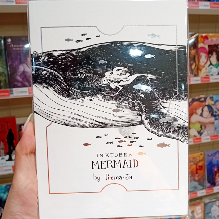 Art book หนังสืออาร์ตบุ๊ค หนังสือรวมภาพ "Mermaid" (Inktober) [Prema-Ja]