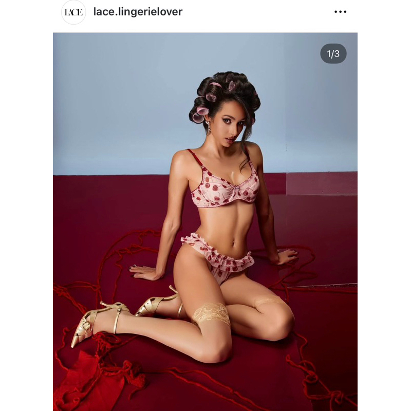 ชุดชั้นในเซ็ตแบรนด์lace.lingerielover🍒🍒