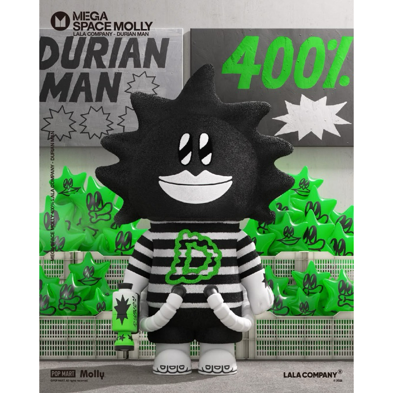 [สินค้าพร้อมส่งจากไทย] [ใช้โค้ดแฟชั้นได้] MEGA SPACE MOLLY 400% LALA COMPANY-DURIAN MAN