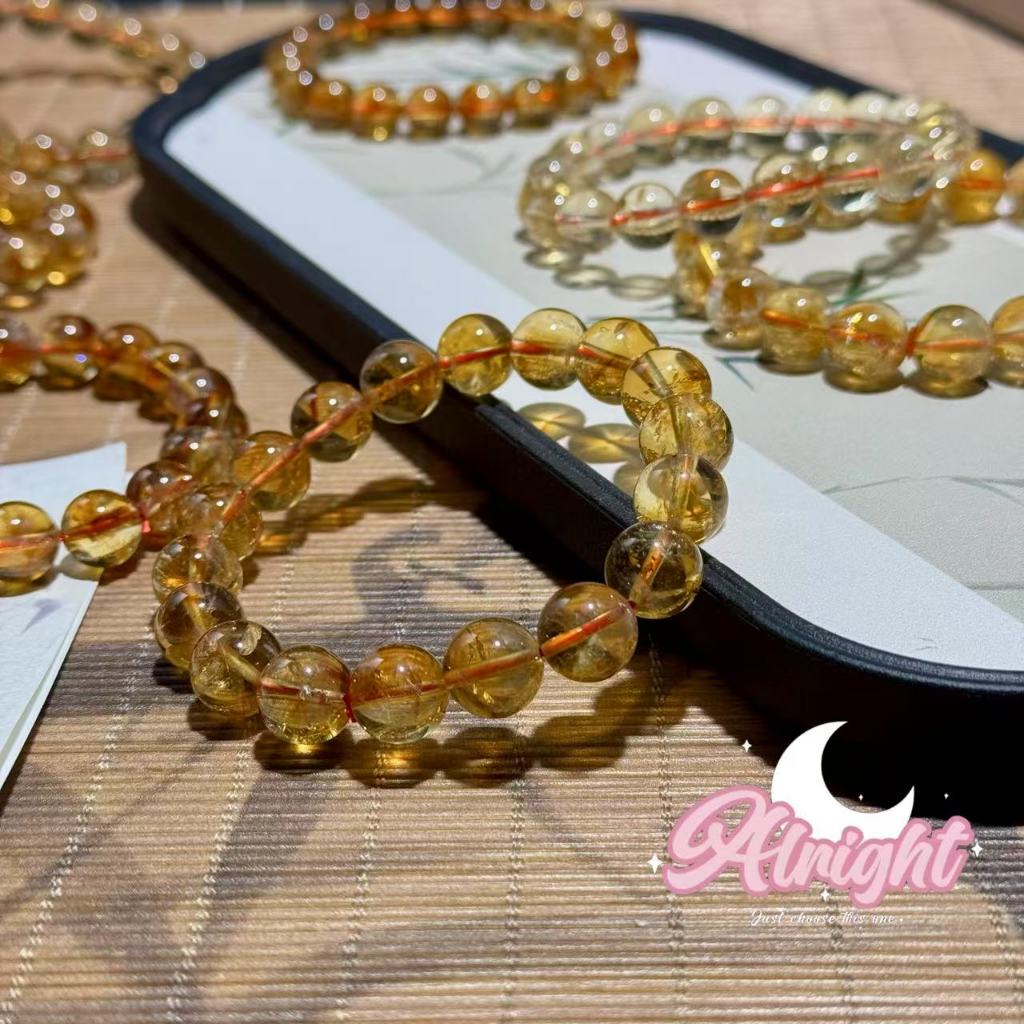 Citrine ซิทริน ซิทริน High Quality สร้อยข้อมือ เสริมโชคลาภ หินเสริมดวง หินแท้ 100% เปลี่ยนชีวิตคุณ