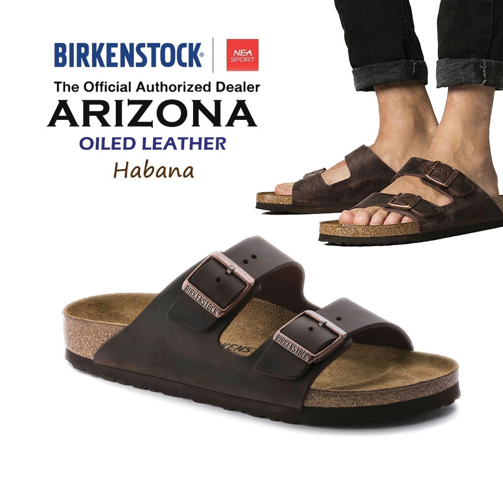 BIRKENSTOCK ARIZONA Oiled Leather รองเท้าแตะ รุ่นฮิต ทรงมาแรง ได้ทั้งชายและหญิง