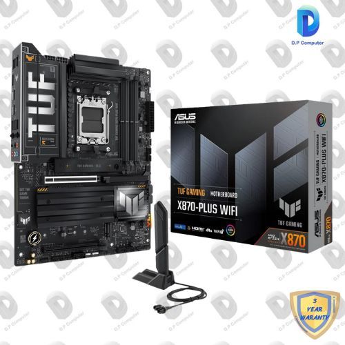 MAINBOARD (เมนบอร์ด) ASUS TUF GAMING X870-PLUS WIFI (SOCKET AM5 DDR5 ) สินค้าใหม่ รับประกัน 3 ปีเต็ม