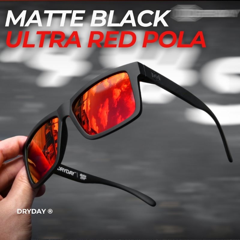 DRYDAY MATTE BLACK - RED POLA