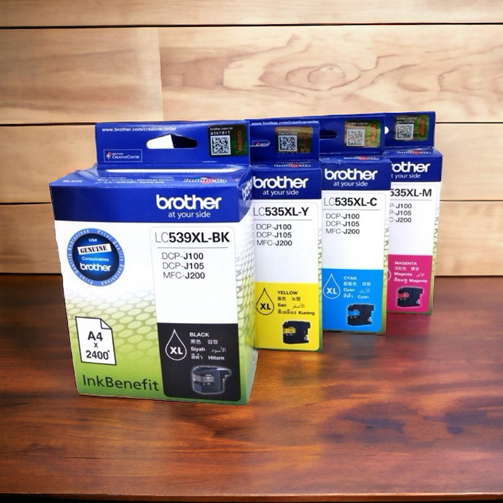 Brother LC-539xl Bk. Brother LC-535XL C M Y.  535 539 ของแท้100%