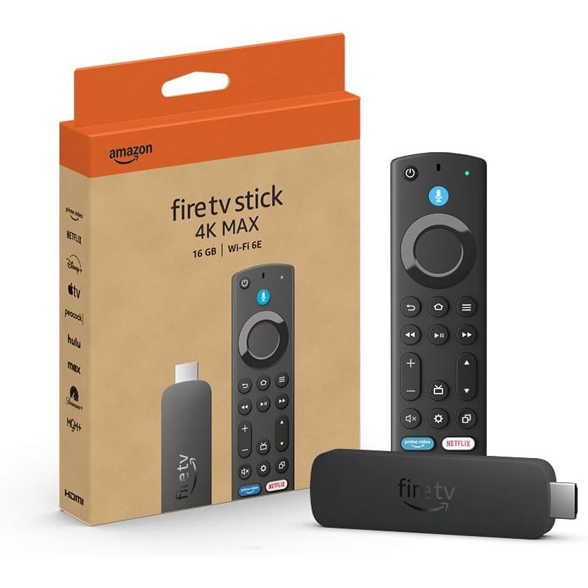 Amazon Fire TV Stick 4K Max streaming device - 16GB (2nd Generation, 2024 Edition)
