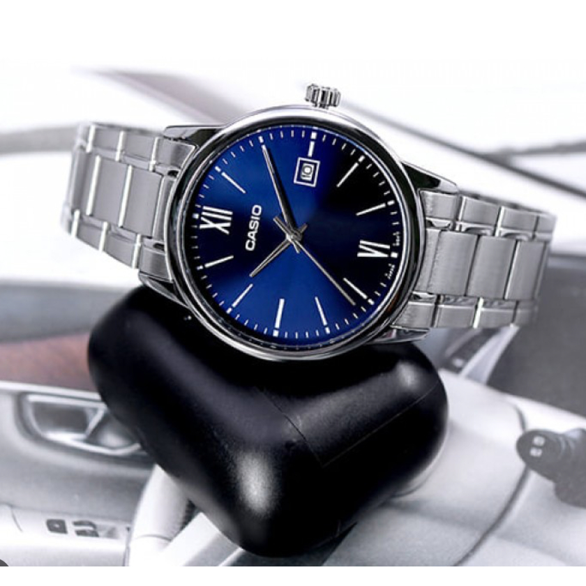 casio ของแท้ประกันศูนย์ นาฬิกาคาสิโอ ผู้ชาย รุ่น MTP-V002D MTP-V002L / SMILEYTIME ขายแต่ของแท้ ประกันศูนย์cmg/c-thong
