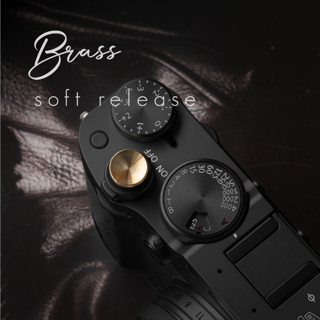 ปุ่มชัตเตอร์ทองเหลือง Brass Soft Release Button