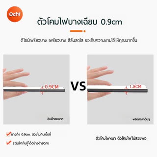 Ochi ไฟเซ็นเซอร์ 20/30/40/60CM เปิดได้ 3 แสง ไฟเปิดปิดอัตโนมัติ ตรวจจับความเคลื่อนไหว LED ไฟติดจอคอม led sensor light