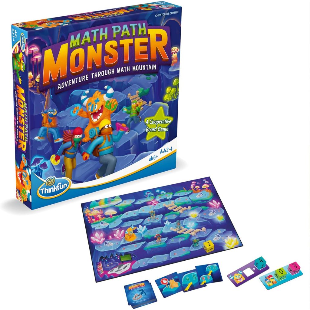 Math Path Monster - Engaging Cooperative Board Game [-Thinkfun ลิขสิทธิ์แท้-]