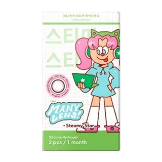 [ใหม่ล่าสุด2025] Many lens Vit A " Bubble Mile Tea / Steamy Star ราย 1 เดือน [Made in KOREA]
