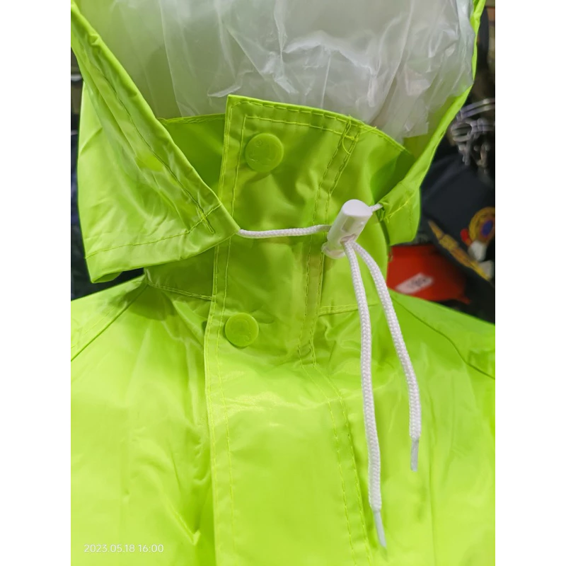 ชุดกันฝนเสื้อและกางเกง มีฮูด เนื้อผ้า PVC thumbnail 5