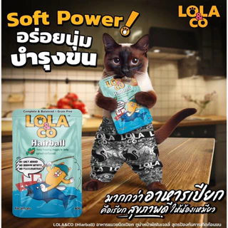 Lola&Co อาหารเปียกแมว โลล่าแอนด์โค เกรนฟรี ไม่เติมเกลือ ขนาด 80g x 12ซอง