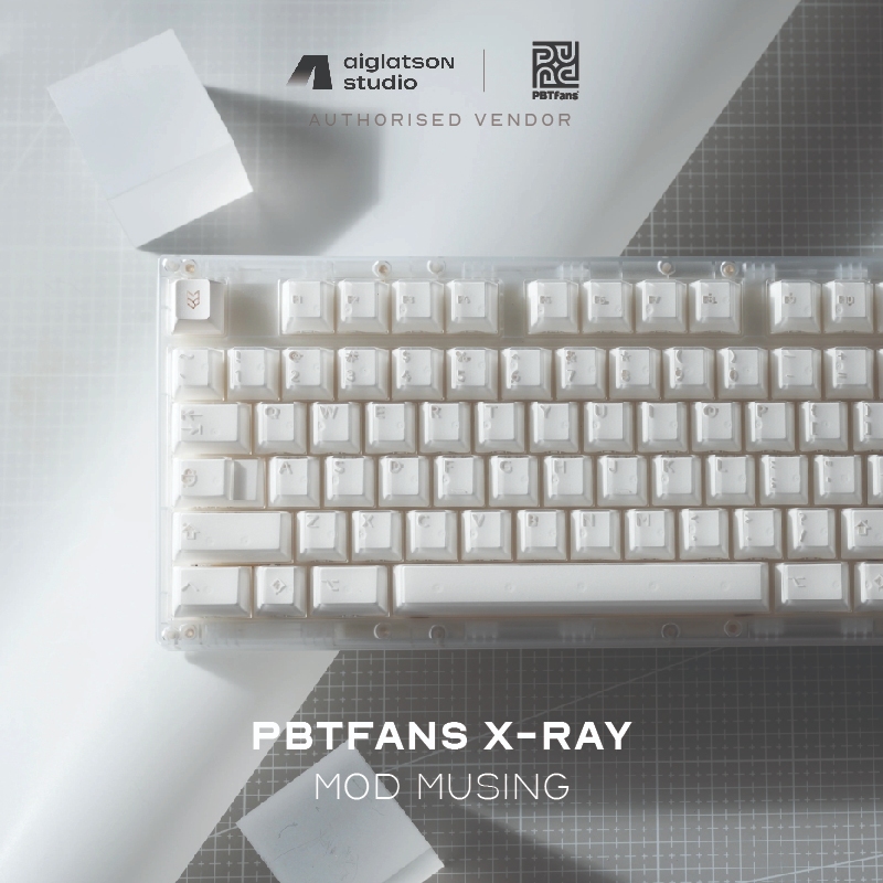 (ส่งด่วน) คีย์แคป PBTfans X-ray R3 - Base Kit เอ็กซเรย์ Semi-transparent ดีไซเนอร์ Mod Musing