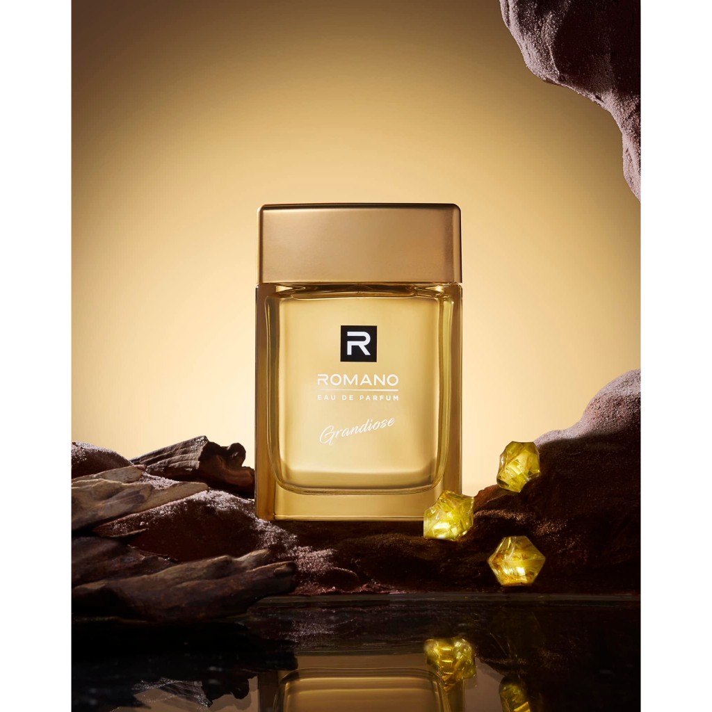 [รับฟรี! น้ำหอม 2 ชิ้น] โรมาโน่ น้ำหอมกลิ่นสุภาพ EDP แกรนดิโอส 100 มล. ROMANO EAU DE PARFUM GRANDIOSE 100 ML