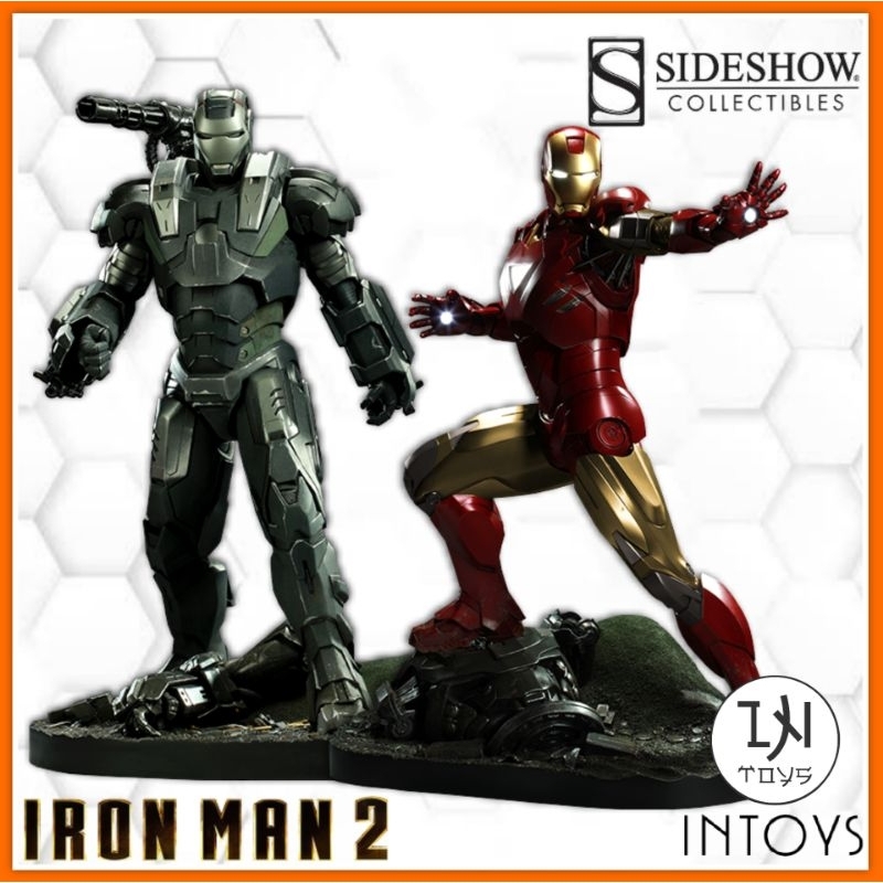 SIDESHOW - IRON MAN MARK VI & WAR MACHINE MAQUETTE 1/4 scale : IRON MAN 2