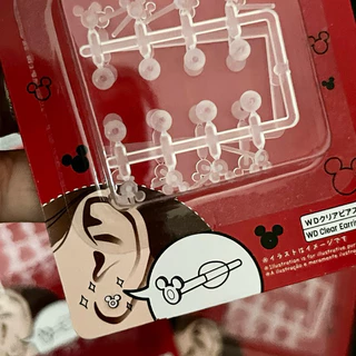 Clear Earing Mickey Mouse ต่างหูใสลายมิกกี้เมาส์ ดิสนี่ย์ 1เซตได้8คู่ คุ้มมม!! ไว้ใส่ในวันสบายๆ กันรูเจาะหูตัน แฟชั่น