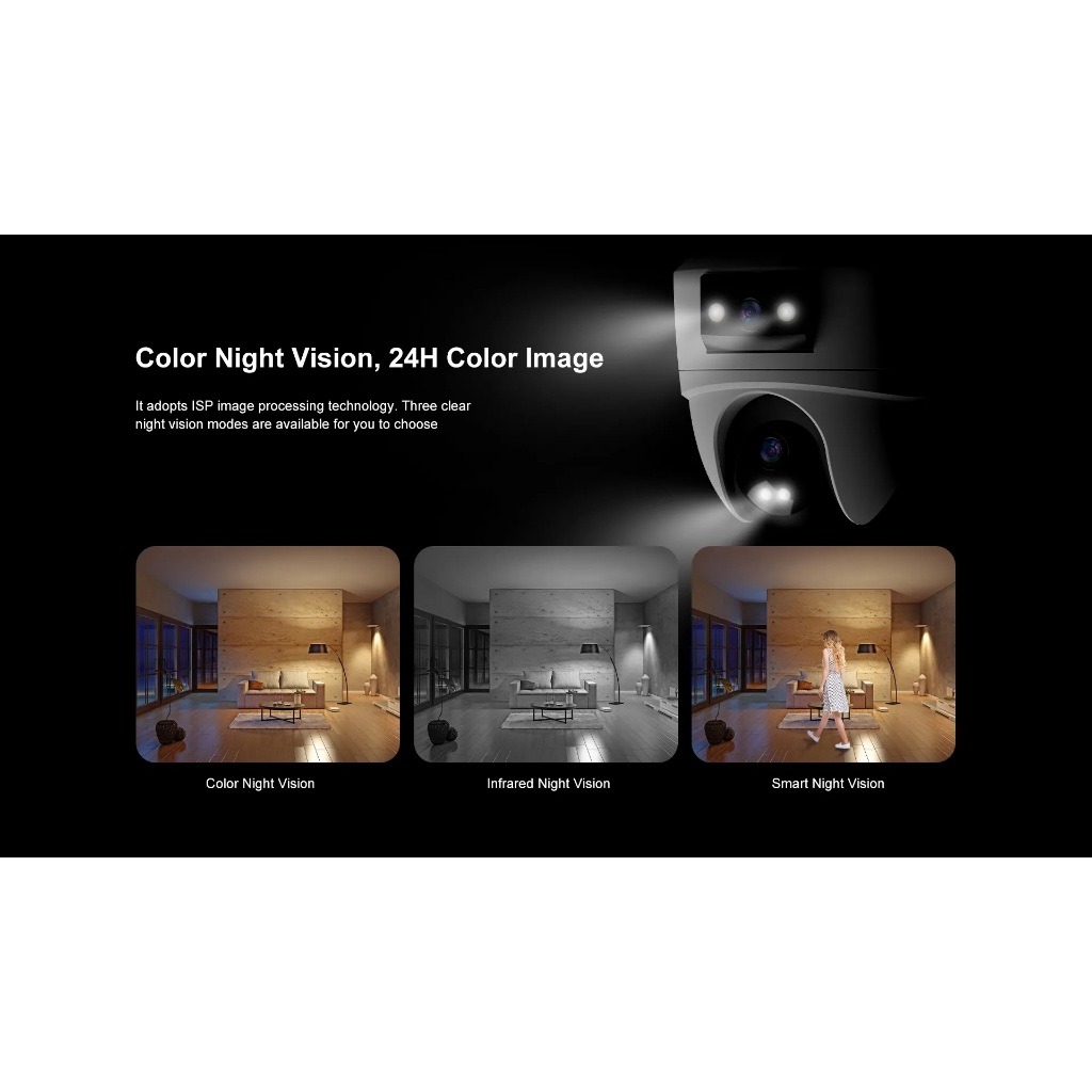 Vstarcam CS2DR (เลนส์คู่) IP Camera กล้องวงจรปิดไร้สาย ความละเอียด 3MP(1296P) indoor มีAI+