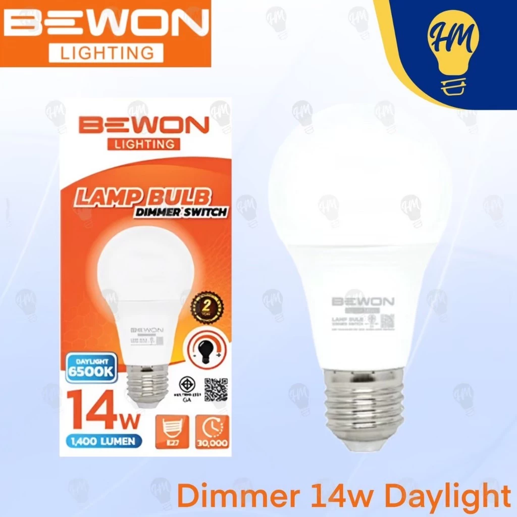Bewon หลอดไฟ LED 14W แสงขาว/แสงวอร์ม (ใช้กับสวิตซ์หรี่ไฟเท่านั้น)